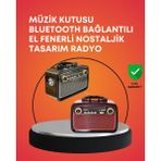 Mossem Nostaljik Radyo Görünümlü Bluetooth Hoparlör – Fm/am Yayın, Kablosuz Bağlantı, Şarj Edilebilir