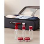 Mossem Taşınabilir 5 Parça Seyahat Kozmetik Dolum Seti 30 ml - 0- Koyu Mavi