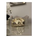 mossi Kadın Gold Altın Rengi Parlak Suni Deri Askılı Clutch Günlük Ve Abiye Çanta