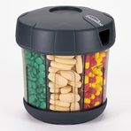 Mossime TPU Yumuşak Kapaklı Ekstra Büyük Hap Düzenleyici, Kolay Açılan Hap Dağıtıcı İlaç Düzenleyici, Bir Aylık Seyahat Vitamin Takviyesi Hap Kutusu, 7 Bölmeli İlaç Kutusu Kabı