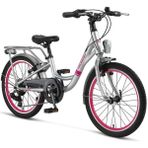 Mosso İnfinity 254H V 20 Jant 6 Vites Silver Gri Pembe Çocuk Bisikleti