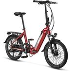 Mosso Kronos Elektrikli Katlanır Bisiklet 390H Hyd 20 Jant 7 Vites Bordo