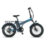 Mosso Lunara-Rr Elektrikli Katlanır Bisiklet 420H Md 20 Jant 7 Vites Tasman Mavi Mavi