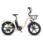 Mosso Rıvıera-Rr Elektrikli Katlanır Bisiklet 420H Md 20 Jant 7 Vites Mat Krem Gold