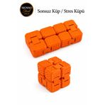 Mosso Steel Sonsuz Küp Stres Küpü Renkli Küp - Petek Desenli