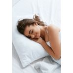 Mossyna 1 Adet 1000 gr Microfiber Boncuk Silikon Konforlu Yastık - 50 x 70 cm - Beyaz
