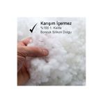 Mossyna Boncuk Silikon Beyaz Kaliteli Saf Boncuk Elyaf Yastık Dolgusu Kiloluk (1 KG)