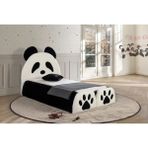 Most Panda Tek Kişilik Karyola Teddy Kumaş 120x200 cm.Yatak Içindir (Evinize Teslim) - 120 x 200 cm - Siyah - Beyaz