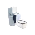 Motek 80 LT İKİLİ DOKUNMATİK ÇAMAŞIR SEPETİ + MOTEK ÇAMAŞIR SELESİ