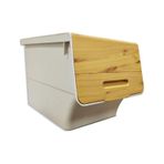 Motek Bambu Tekerlekli Organizer Çok Amaçlı Saklama Kutusu 1X12 L Çok Renkli