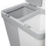 Motek Çok Amaçlı Çift Bölmeli 80 Litre Çamaşır - Kirli Sepeti - Renkli