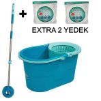 Motek Fix Mop Temizlik Kovası Temizlik Seti+Extra 2Ad Yedek Püskül
