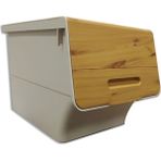 Motek Mutfak Bambu Tekerlekli Organizer 12 Lt. Bej 35 x 26 Plastik Type 0