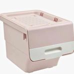 Motek Pembe Tekerlekli Organizer Çok Amaçlı Saklama Kutusu 1x12 Lt