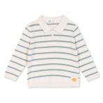 Mothercare Erkek Bebek Kazak Çizgili Polo Yaka Uzun Kol - Ekru