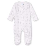 Mothercare Erkek Bebek Tulum Hayvan Baskılı Çıtçıtlı Bisiklet Yaka Uzun Kol Patikli - Ekru