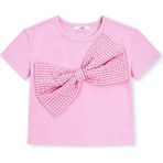 Mothercare Kız Bebek Bluz Bisiklet Yaka Kısa Kol - Pembe - 2 - 3 Yaş