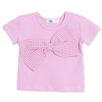 Mothercare Kız Bebek Bluz Bisiklet Yaka Kısa Kol - Pembe