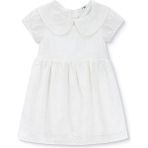 Mothercare Kız Bebek Elbise Çiçek Baskılı Bebe Yaka Kısa Kol - Ekru - 2 - 3 Yaş