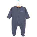 Motherlove Yenidoğan Organik Patikli Tulum - Füme - 6 Ay