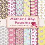 Mother's Day Patterns Scrapbook Paper Craft Pad: 12 Adorable Design, 24 Double-Side Sheets Printed on 8.5"x8.5" Sized Paper With Premium Color. ... Gift Wrapping, Cardstock, Collage, DIY Etc