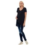 Motherway BM383 Siyah Hamile V Yaka Tunik