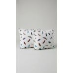Motif Mağaza %100 Pamuk Saten 2'Li Oksford Yastık Kılıfı 50X70 Cm (Kulakçıklı Yastık Kılıfı) Beyaz 50 X 70