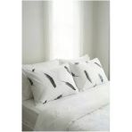 Motif Mağaza %100 Pamuk Saten 2'Li Yastık Kılıfı 50X70 Siyah Desenli 50 X 70