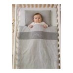 Motif Mağaza %100 Pamuk Saten Bebek Nevresim Seti 100X130 Nevresim 40X60 Yastık Kılıfı (*Çarşafsız*) Gri