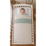 Motif Mağaza %100 Pamuk Saten Bebek Nevresim Seti 100X130 Nevresim 40X60 Yastık Kılıfı (*Çarşafsız*) Mint Yeşili