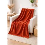 Motif Mağaza Wellsoft Tv Battaniyesi Yumuşacık Peluş 130X170 Cm Kiremit 100 X 170