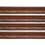 Motifli Kahverengi Esnek 8cm-230cm x 4 Adet Yapışkanlı Duvar Çıta Çerçeve Süpürgelik