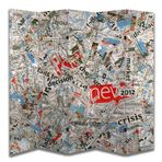 Motifli Oda Bölücü Paravan 180 x 200 cm