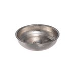 Motifli Otantik Hamam Tası 20 Cm Nikel