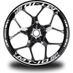 Motiker Beyaz Yamaha mt 10 Sp Takım Jant Sticker Etiket - Standart