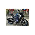 Motiker CF MOTO NK 250 Sticker Orta Şase Duman Modeli Mavi