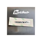 Motiker Honda Metal Gümüş (Silver) Ön Cam Oval Damla Sticker Etiket Modeli