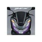 Motiker Honda PCX Ön Far Kaşı Tasarımı Şeffaf Sticker Mor Model 2