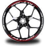 Motiker Kırmızı Yamaha mt 25 Takım Jant Sticker Etiket - Standart