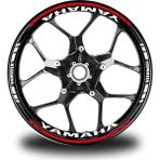 Motiker Kırmızı Yamaha Takım Jant Sticker Etiket - Standart