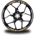 Motiker Koyu Sarı Yamaha mt 25 Takım Jant Sticker Etiket - Standart