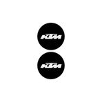 Motiker KTM Yazılı Koruma Takozu Motosiklet Damla Sticker Modeli Siyah
