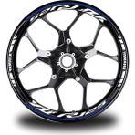Motiker Lacivert Yamaha Yzf R125 Takım Jant Sticker Etiket