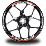 Motiker Turuncu Yamaha Yzf R3 Takım Jant Sticker Etiket