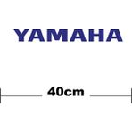 Motiker Yamaha Logo Yazı Sticker Etiket Tek Renk - Sarı - 14 cm