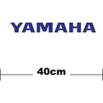 Motiker Yamaha Logo Yazı Sticker Etiket Tek Renk - Turuncu - 35 cm