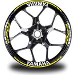 Motiker Yamaha R25 Sarı Takım Jant Sticker - Standart
