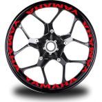 Motiker Yamaha Yazılı 16LI Jant Içi Yazı Sticker Etiket - Kırmızı - Standart