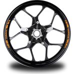 Motiker Yamaha Yazılı Kısa Dış Şerit 8'li Jant Sticker Modeli - Sarı - Standart