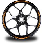 Motiker Yamaha Yazılı Kısa Yazısız Kısa Dış Şerit 16'lı Tek Renk Jant Sticker Modeli - Renkli - Tek Ebat